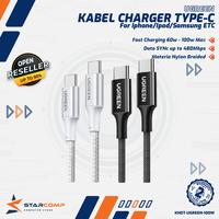Gambar UGREEN Kabel iPad iPhone 15 16 17 Samsung Google Macbook PD Type C to Type C Fast Charging - 70427 5A 1M dari Starcomp Solo Kab. Banyumas 1 Tokopedia