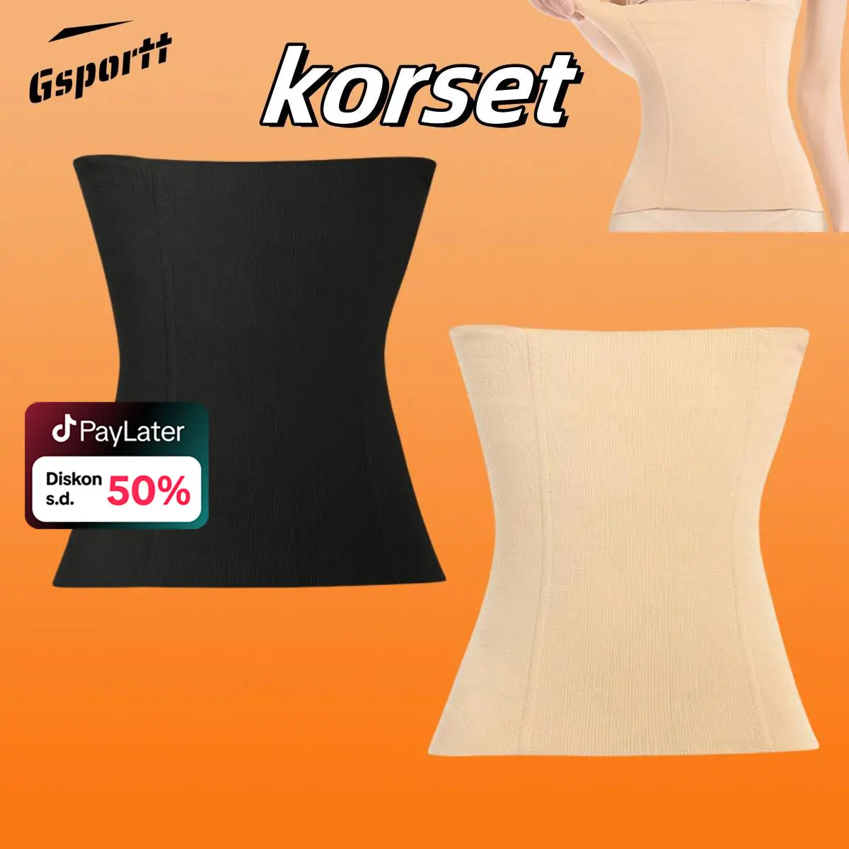 korset Pengecil perut Pinggang Pembentuk Tubuh body shaper Waist Wanita dan Bahan Latex Bahan Lembut Berpori Boxer chess body korset temporary promo korset