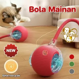 Bola Memancing Kucing Berkualitas - Baterai Li-ion, Bunyi Ringan, & COD Tersedia