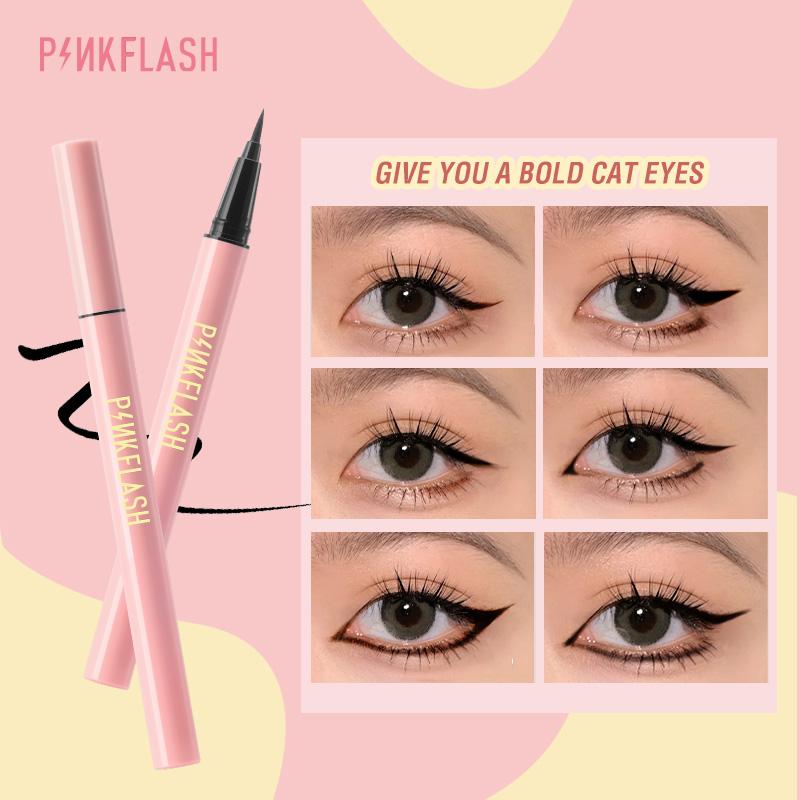 [Official] PINKFLASH #OhMyLine Eyeliner Pensil Hitam Anti Air Tahan Lama- Up to 12hours PF-E01 4