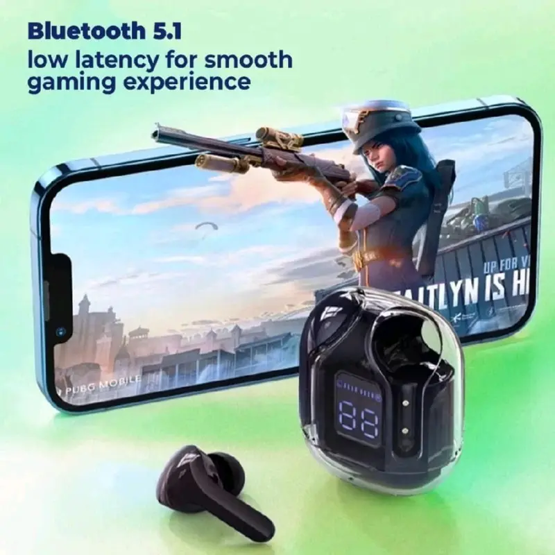 headset bleutooh tws air 31 wirelles led display transparan 1