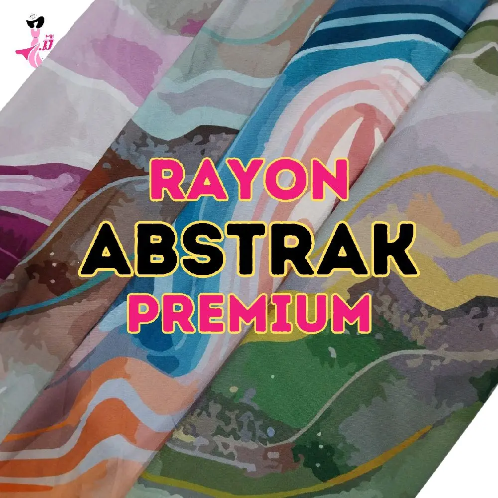 [ABSTRAKCDK] rayon viscose import / viscose premium import / kain rayon print / rayon premium / kain rayon / katun rayon / rayon print / rayon motif kembang / rayon motif bunga / rayon monochrome / viscpse monochrome
