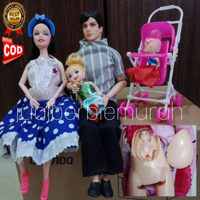 Product Introduction of (SATU SET) SEPASANG BONEKA BERBIE TEKUK LAGI HAMIL / MAINAN PIVOTAL HAMIL (COD BAYAR DI TEMPAT) 5
