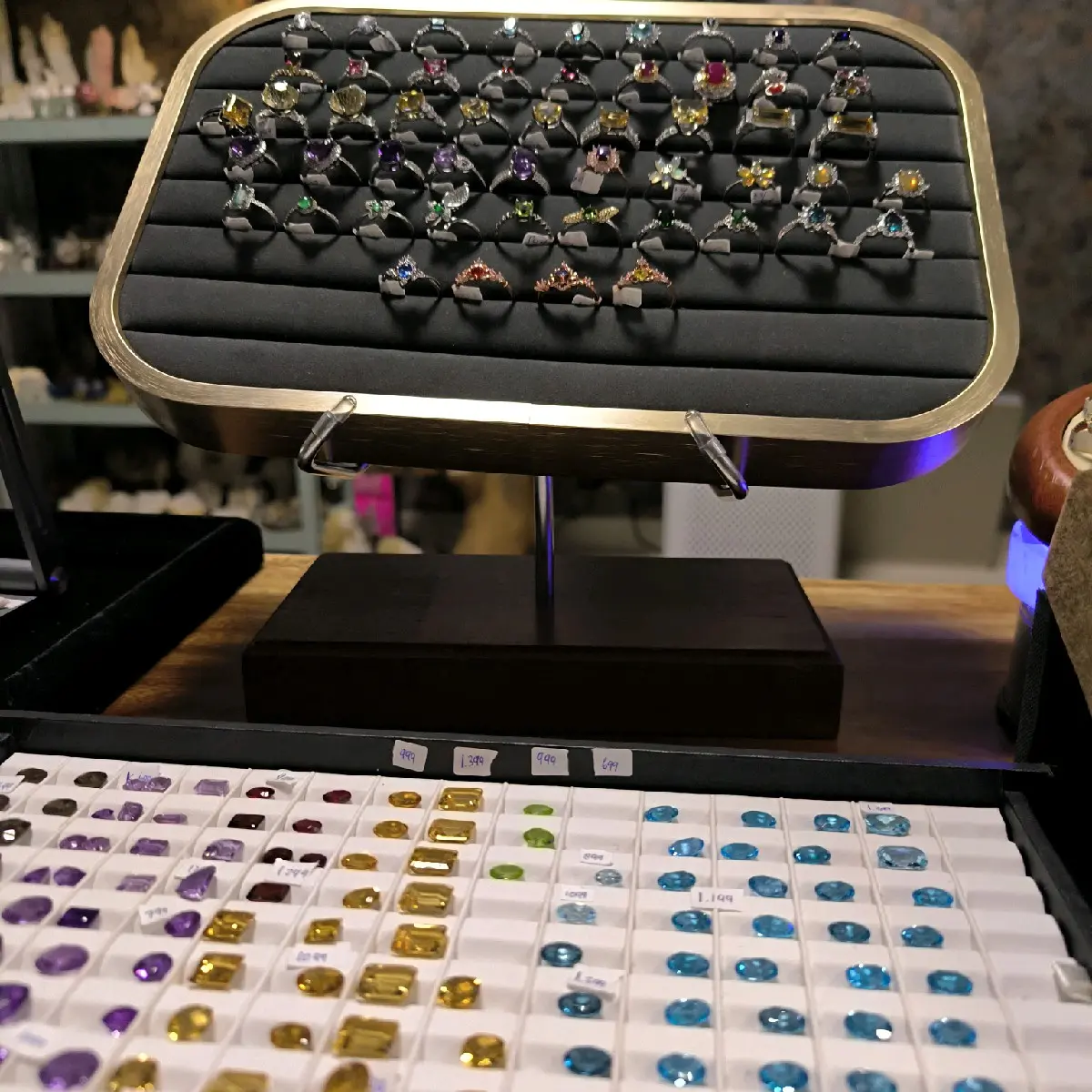 Perhiasan Kristal Alam Cincin Pria Wanita Fashion Natural ADMIN