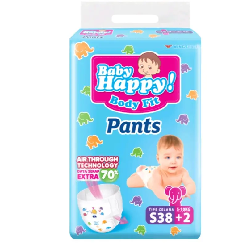 (Promo 12.12) Baby Happy S38+2 M32 L28 XL26 XXL24 Diaper Popok Bayi Kering 0