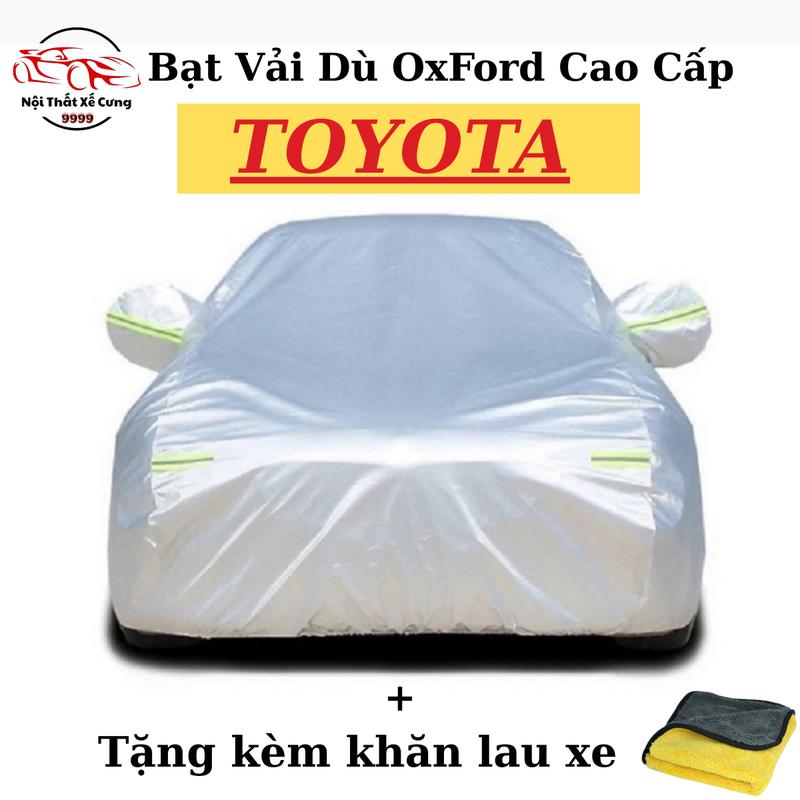 Bạt Phủ Ô Tô Vải Dù Oxford Cao Cấp - Dành Cho Các Dòng Xe TOYOTAAA