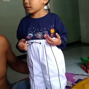 Yameena.Kids Baggy Pants Parachute Celana Panjang Double Stripe Anak Unisex