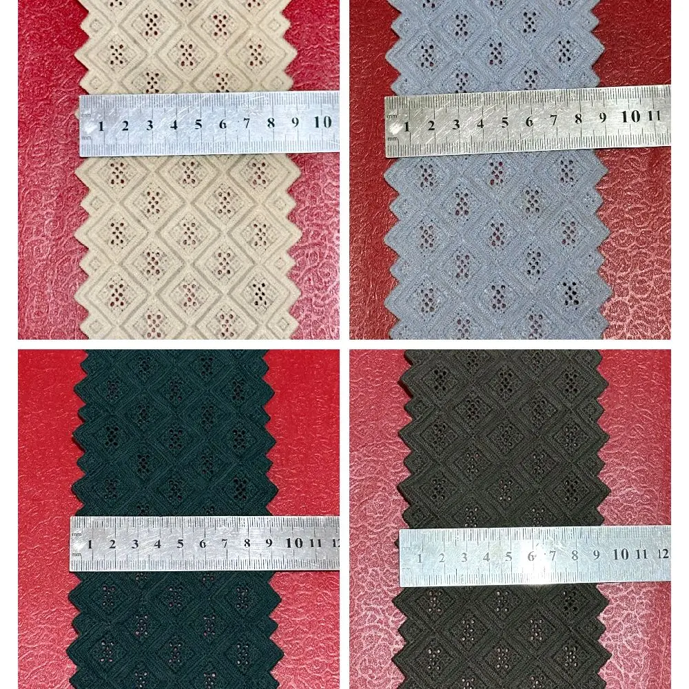 Renda Katun Motif Kotak-Kotak Warna Netral untuk Dekorasi Kain dengan Desain Elegan dan Tahan Lama