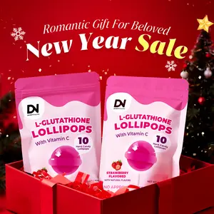 20 Buah Lollipop Collagen Glowing - Cerah Glowing Sekujur Tubuh, Cukup Ngemil Anti Ribet - L-Glutathione + Vitamin C, 500mg Peptida Kolagen - Hadiah Pernikahan/Ulang Tahun/Valentine/Tahun Baru (tanpa kotak) - COD BPOM HALAL | Divinity Nutra