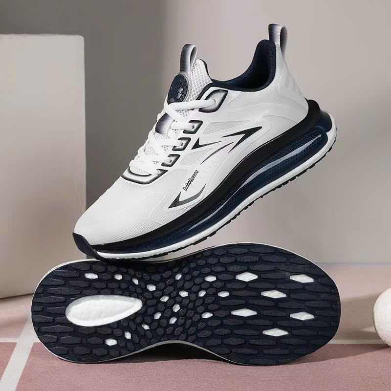 Giày Thể Thao Nam Nữ Tập Gym Aerobic Chạy Bộ Đế Nhẹ DLK-1222 Xanh Đen Sneaker Sport Tập Thể Dục