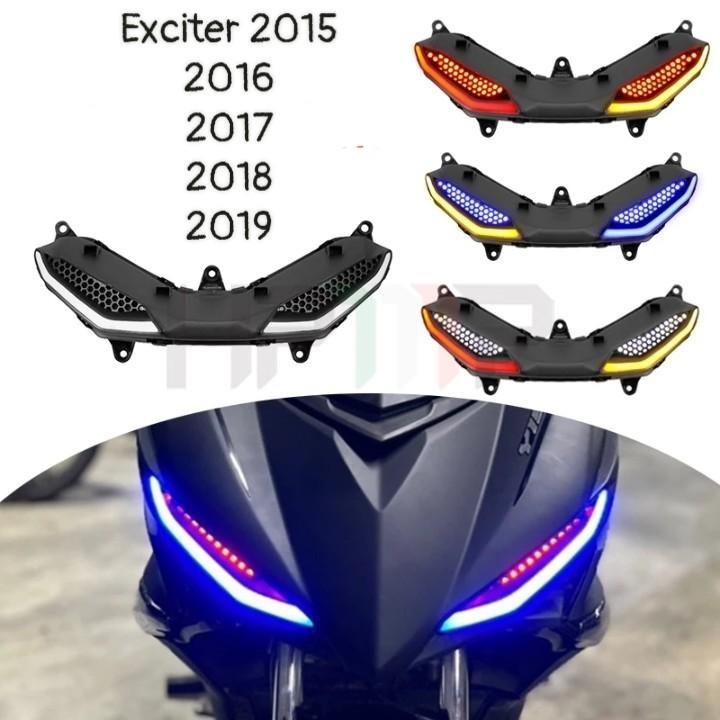 Đèn demi 1 màu trang trí xe Exciter 150 - Phụ kiện phụ tùng viền LED rực rỡ cho Exciter 2015-2019 chất liệu nhựa bảo hành nhà cung cấp