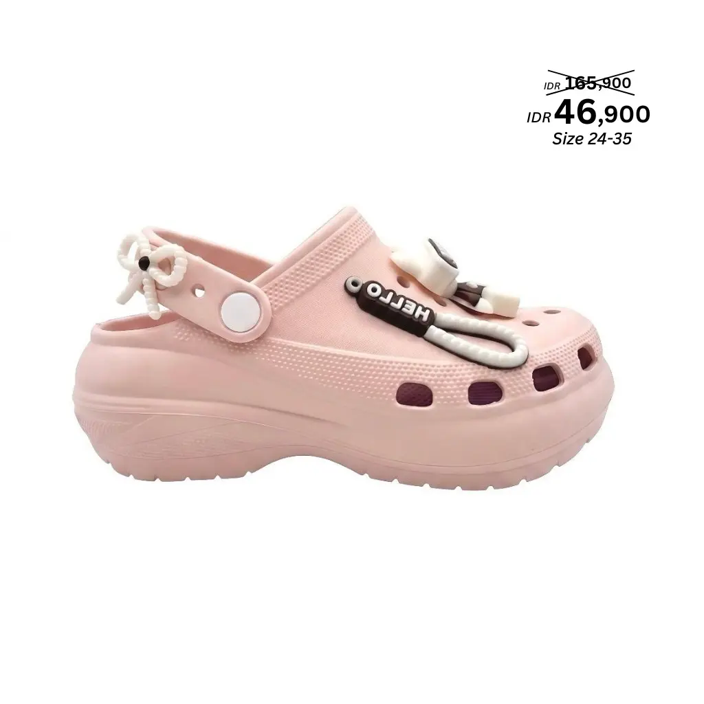 CL - Sandal Anak Perempuan Beruang Sendal Selop Anak Cewe Baim Jibbits Lucu Terbaru 2026 Korean