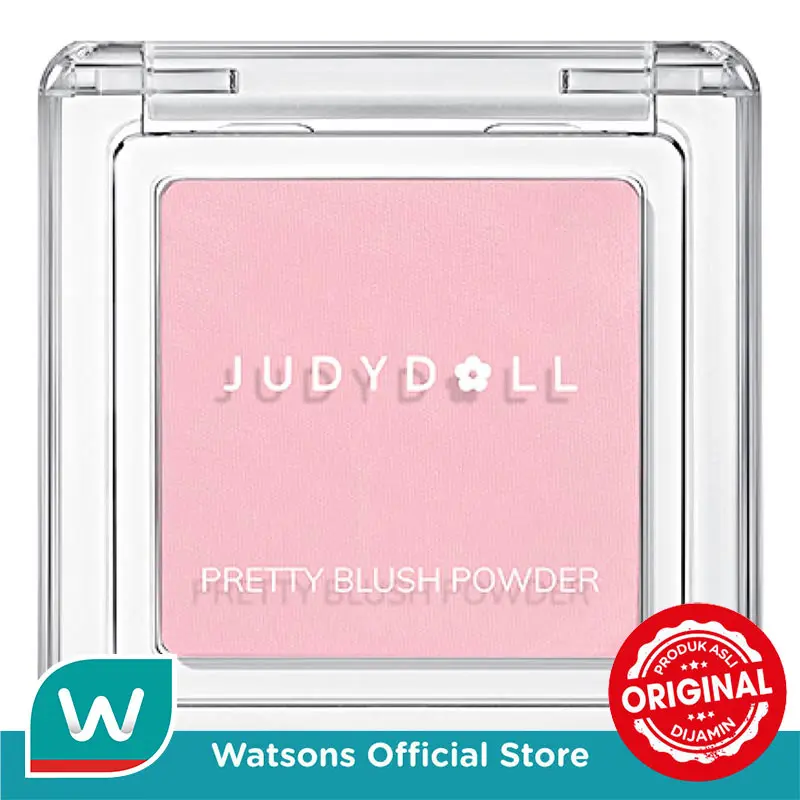 (BEST SELLER) Judydoll Pretty Blush Powder #44 Strawberry Milk - (Multifungsi Blush On Dengan Blendable Formula Untuk Hasil Natural & Tahan Lama)