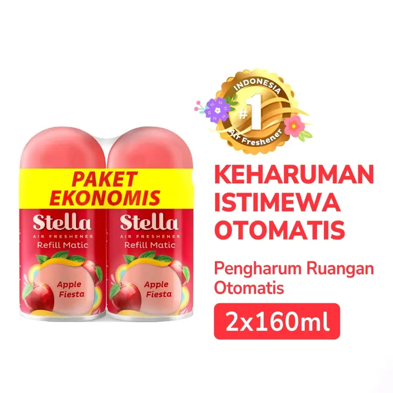 (ISI 2) STELLA REFILL MATIC PAKET HEMAT KEMASAN BARU (PAKET MULTIPACK) 3