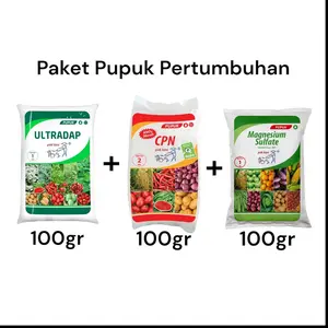 Paket Pupuk Pertumbuhan  pupuk pertumbuhan vegetatif Kno3merah Ultradap Magnesium [@100gr ]Tanaman Anggur Cabe Tomat Tanah