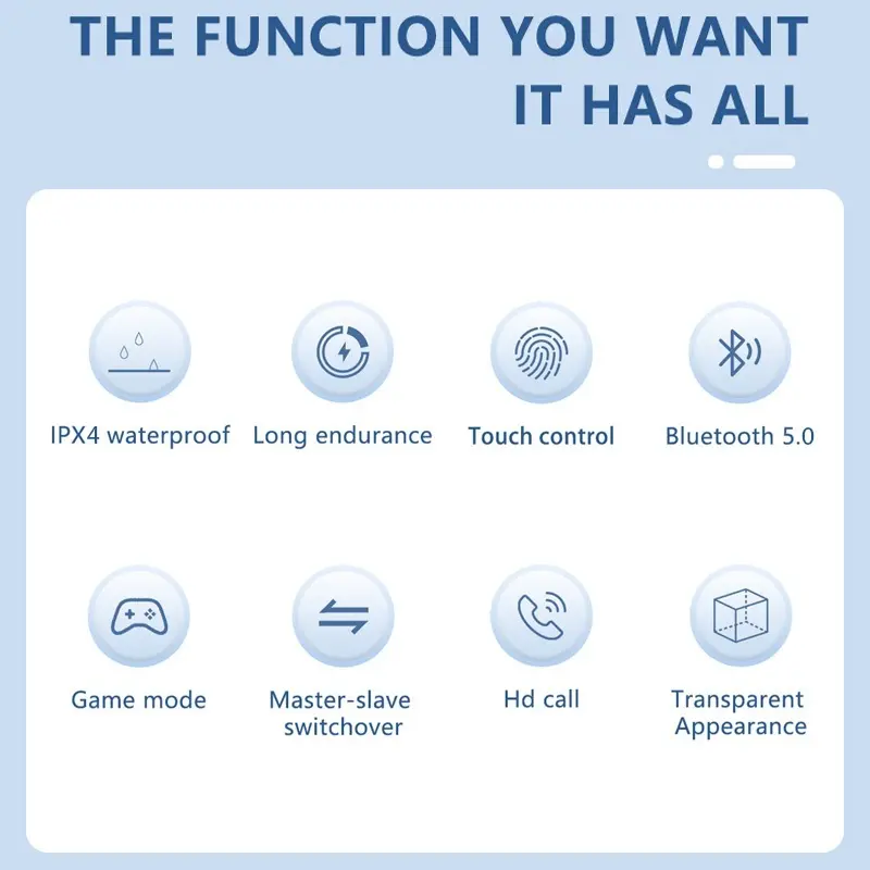 TWS Air31 Earphone Wireless Bluetooth 5.3 Headphones Sport Headsets Gaming Noise Reduction Earbuds 7