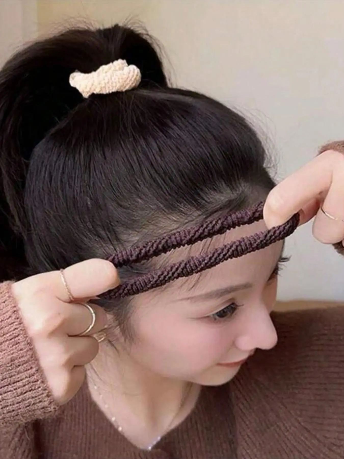ヘアゴム No.32 女性用ヘアゴム5個セット、伸縮性あり・耐久性、カラーバリエーション