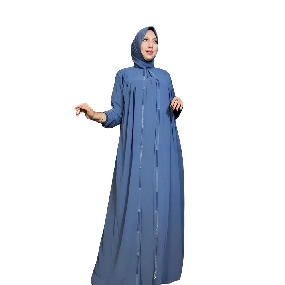 Gamis Terbaru Style Fatimah Bahan Ceruty Babydoll Premium Muslim Wanita Dress Dewasa Remaja Mewah / Big Size / Jumbo / Syari / Pesta / Lebaran / Hitam Simple / Maxi / Basic Kondangan • simpel