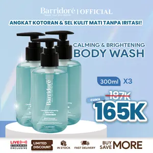 [3 Pcs] Barridore Body Wash Untuk Kulit Kusam & Berminyak – Barridoré 3in1 Formula AHA BHA PHA