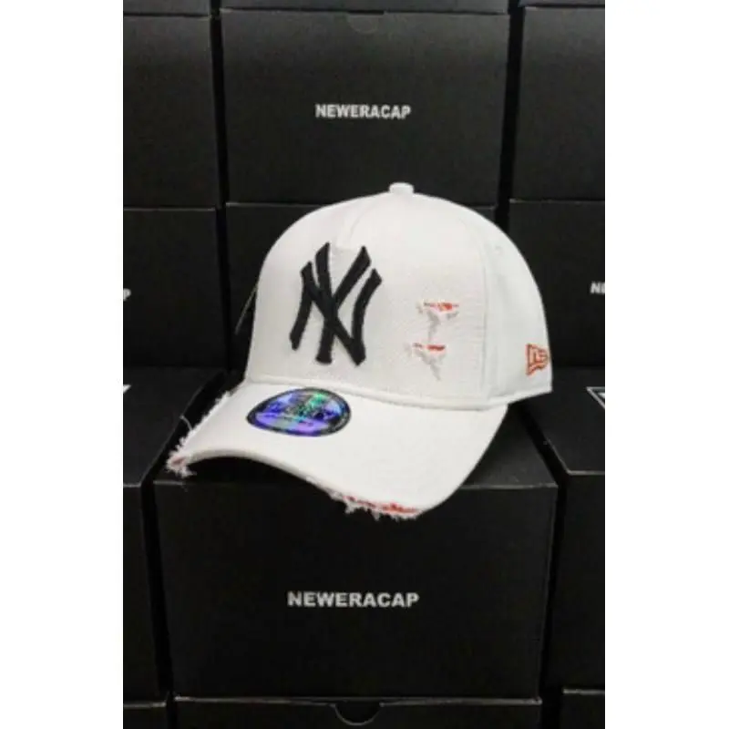 TOPI BASEBALL HAT DAMAGE RIPPED SOBEK NY NEW YORK YANKES  TOPI DEWASA MLB REAL PICT GOOD QUALITY 4