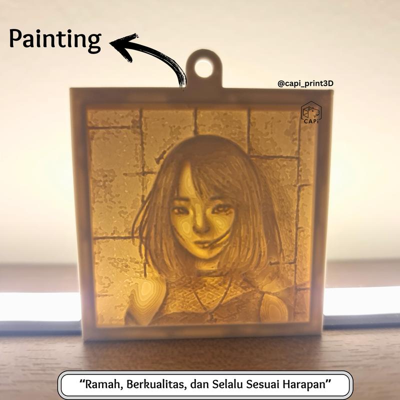 Custom Keychain Lithophane (Gantungan Kunci) – Gambar Favoritmu 4