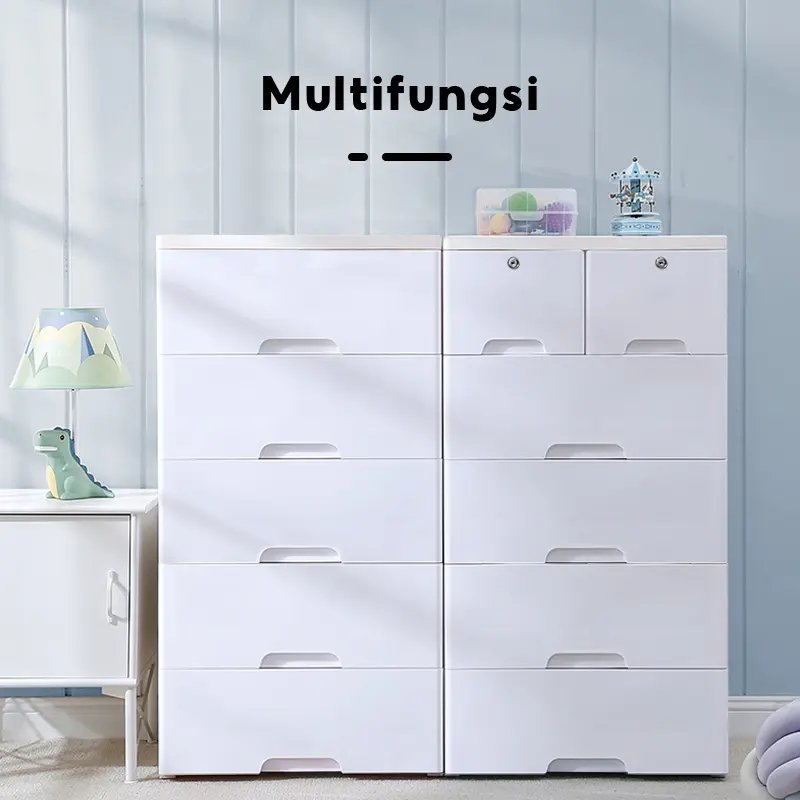 【VALUEDA】Lemari Pakaian/Lemari Pakaian Anak/Lemari Import/Kabinet Drawer Storage Cabinet Ukuran Jumbo Penyimpanan rumah 7