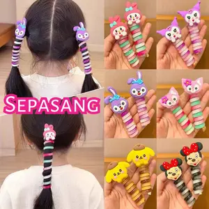 Karet Ikat Rambut Spiral Karakter Sanrio Kabel Anak Perempuan Wanita Fashion Aksesoris Rambut XXR AR04