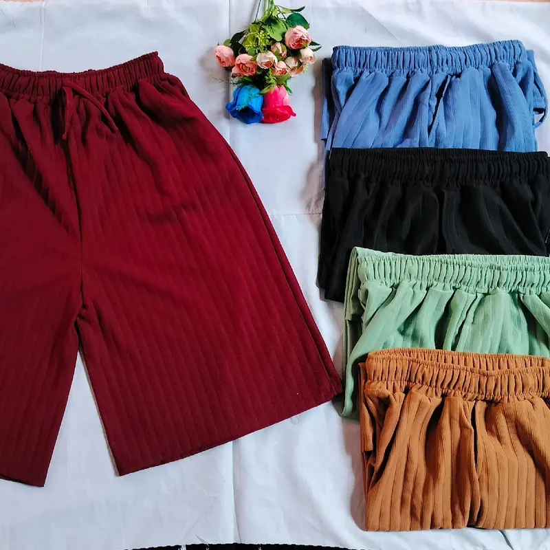 kulot pendek wanita super jumbo/kulot knit pendek jumbo/celana harian wanita pendek super jumbo/kulot knit terbaru/kulot pendek terlaris/kulot pendek terhits Santai 0