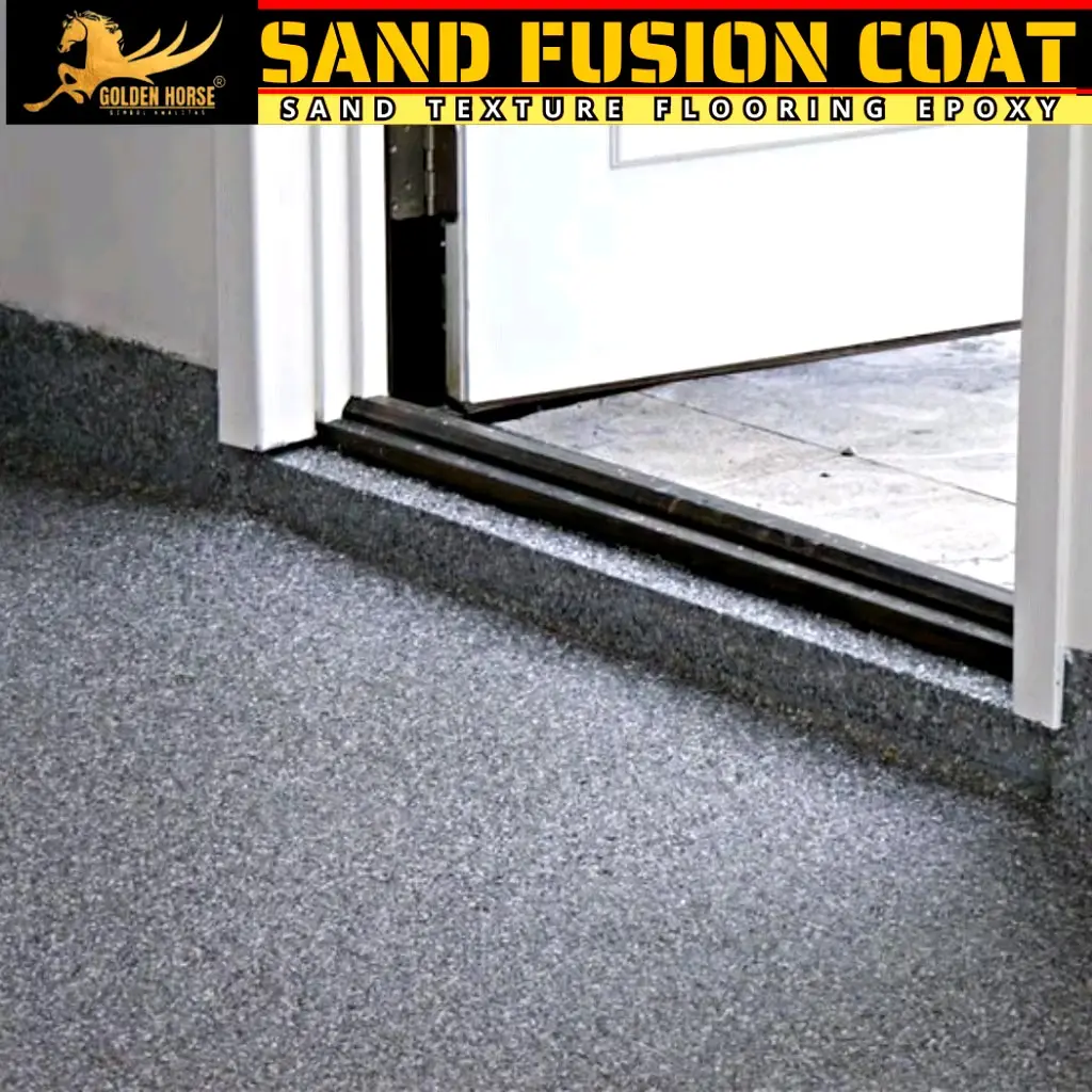 Cat Texture Lantai epoxy  Sand Fusion 6,8 kg-golden horse
