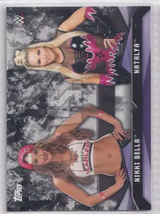 2017 Topps WWE Women's Division Rivalries #RV-7 Nikki Bella, Natalya