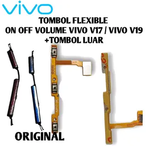 Tombol untuk  Vivo V17 / Vivo V19 original flexible on off volume luar dalam fleksibel power pengganti 1 set