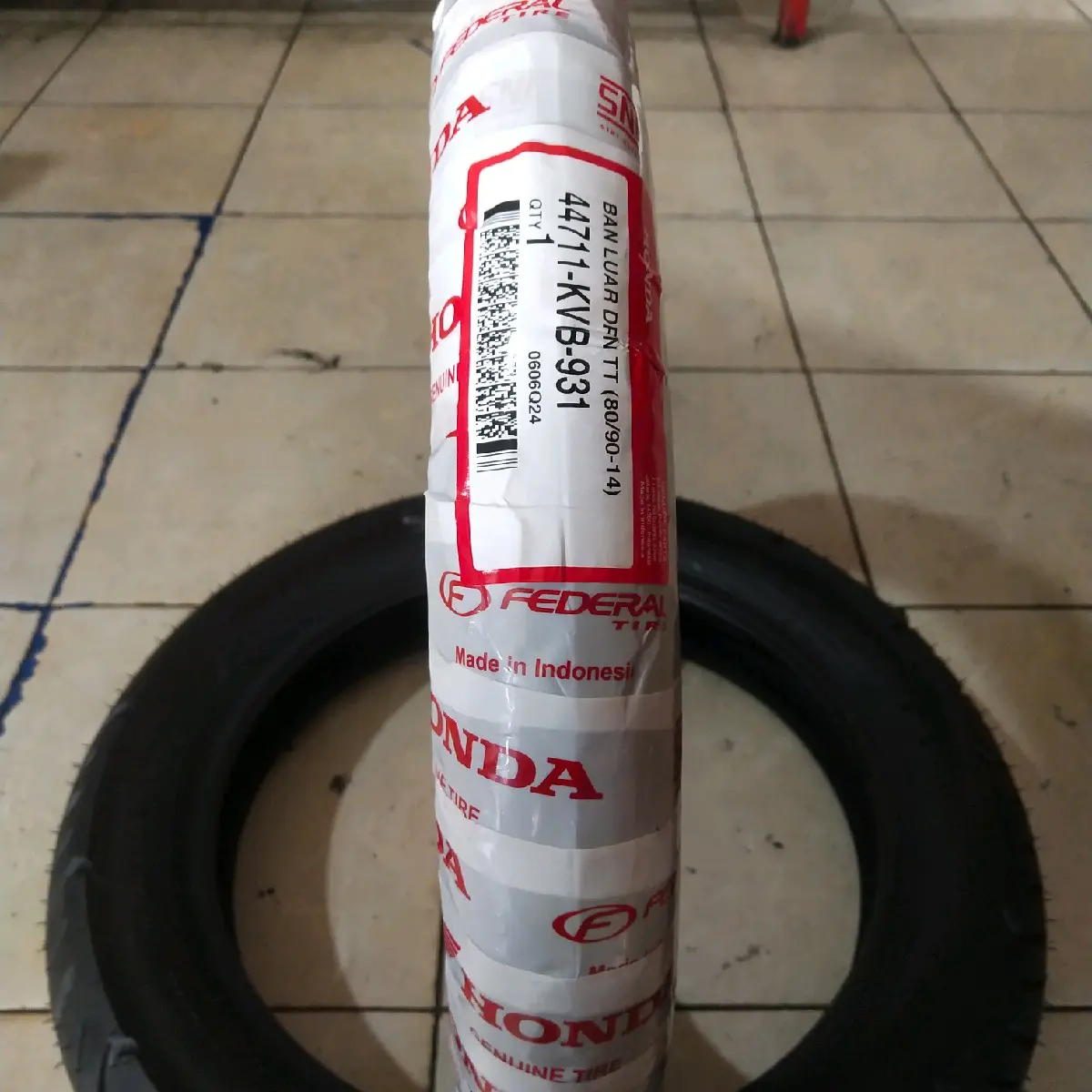 BAN AHM FEDERAL KVB 80/90-14 Ban Depan Tubetype