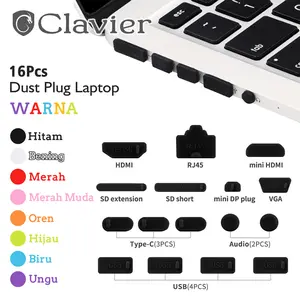 Pelindung Karet Silikon Penutup Lubang Usb Type C Hdmi Port Laptop Anti Debu Dust Plug Dustplug