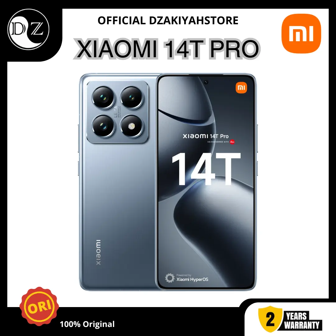 (BARU) XIAOMI 14T PRO 5G 12/512GB BARU, Dimensity 9300+ 4nm, Layar 144Hz