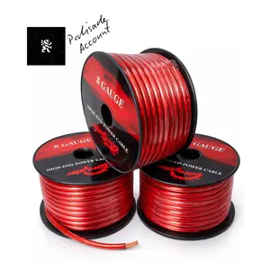 Kabel Setrum Power 8 AWG / Kabel Audio / Kabel Grounding Accu Super Soft Tahan Panas 200 °C / Kabel 8 AWG Merah