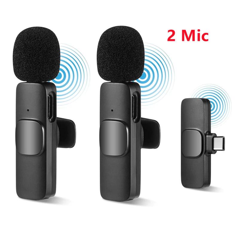 Product Introduction of Original k8 Lavalier Wireless Microphone Lapel Mobile Phone Professional Audio Video Recording Live Mic For iPhone Type C 3