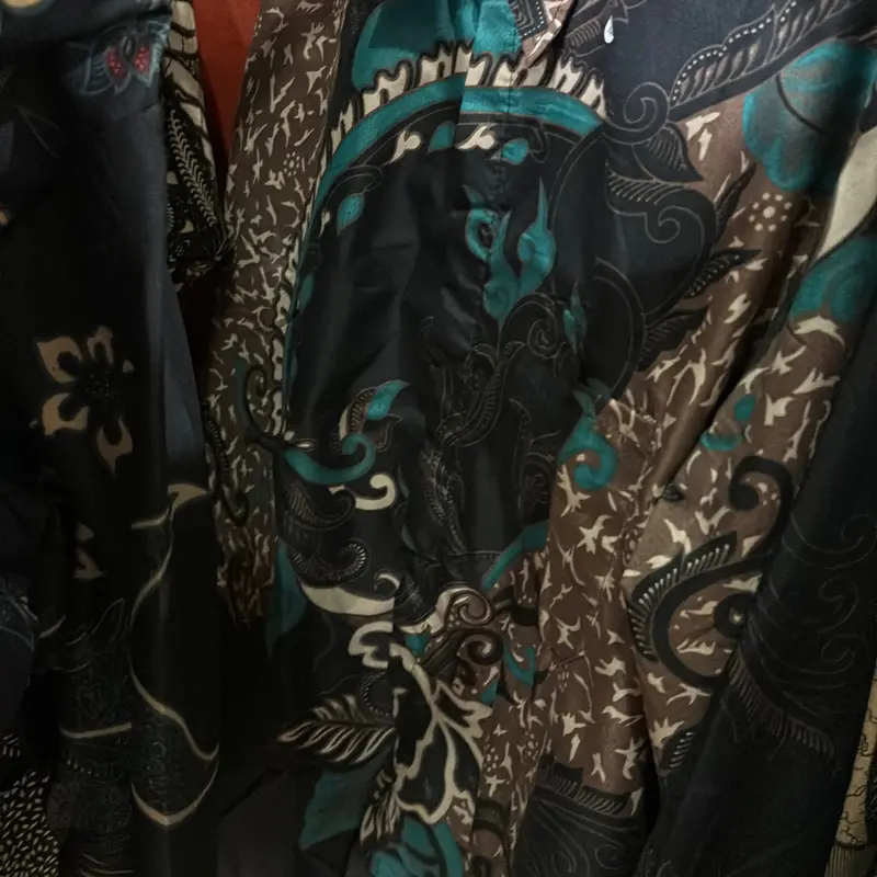 Batik pria lengan panjang asli pekalongan motif SANGURIANG HIJAU bahan Katun Nyaman Mewah 4