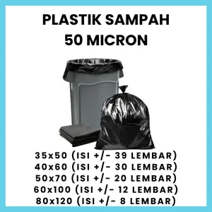 Plastik Sampah Kantong Sampah Trash Bag Plastik Hitam Packing Online Shop 35x50 40x60 50x70 60x100 80x120
