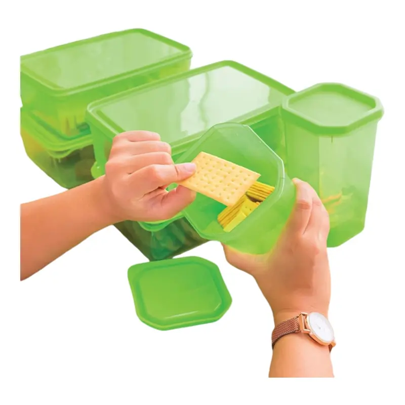 Florence Set isi 6 Toples Serbaguna Wadah Kulkas Tempat Cemilan Biggy Home 6