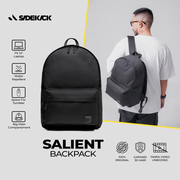 Gambar Sidekick Project - SALIENT - Backpack pria - Tas punggung Ransel ransel  kuliah dari Sidekick Project Kota Bandung Tokopedia