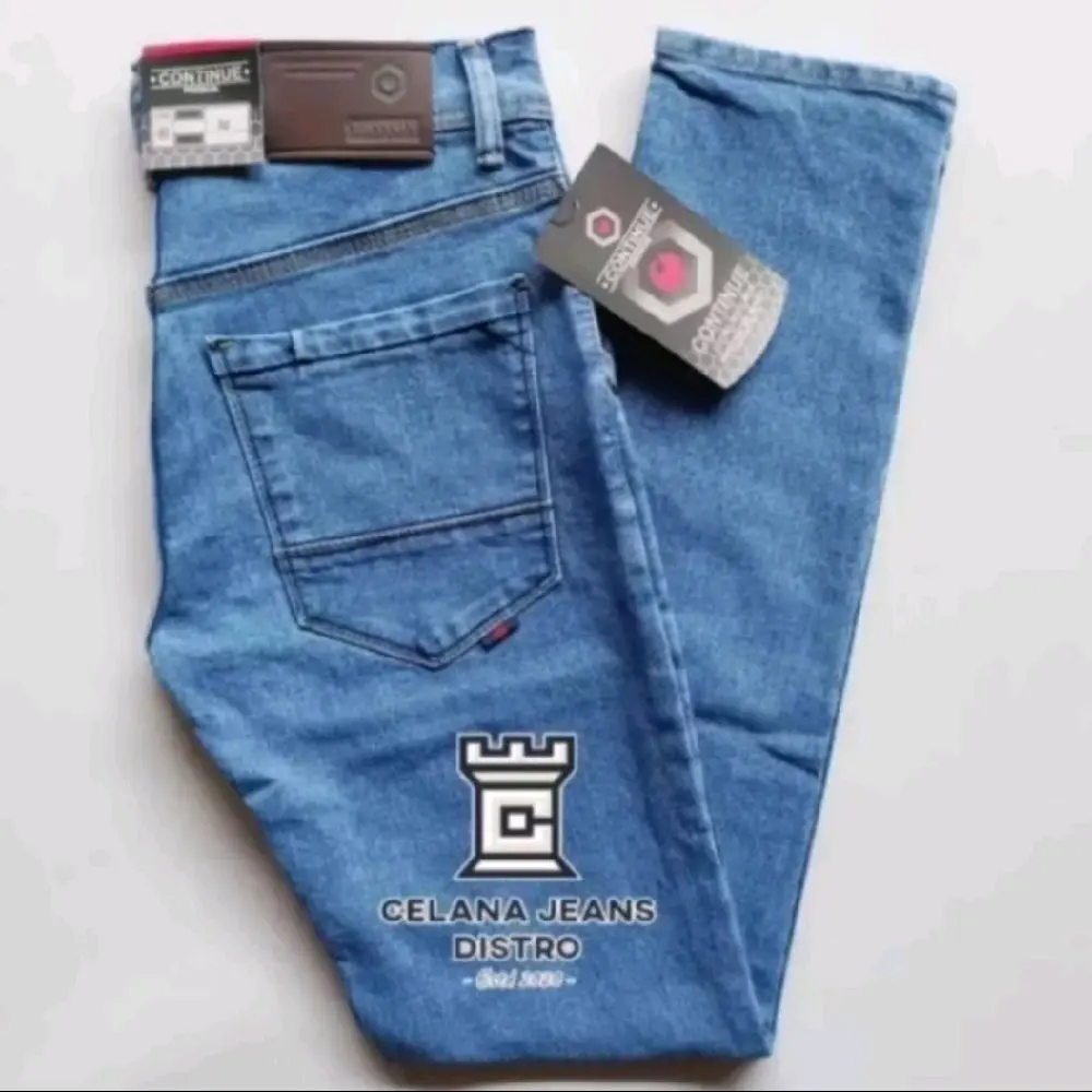 Celana Jeans Panjang Denim Pria Dewasa/Celana Jeans Panjang Pria Slimfit Stretch Denim/Celana Jeans Panjang Denim Cowok Bahan Melar/Ngaret Street style/Denim/kekinian/Terlaris/Navy/Hitam/Biru Muda/Nyaman/Skinny/Distro