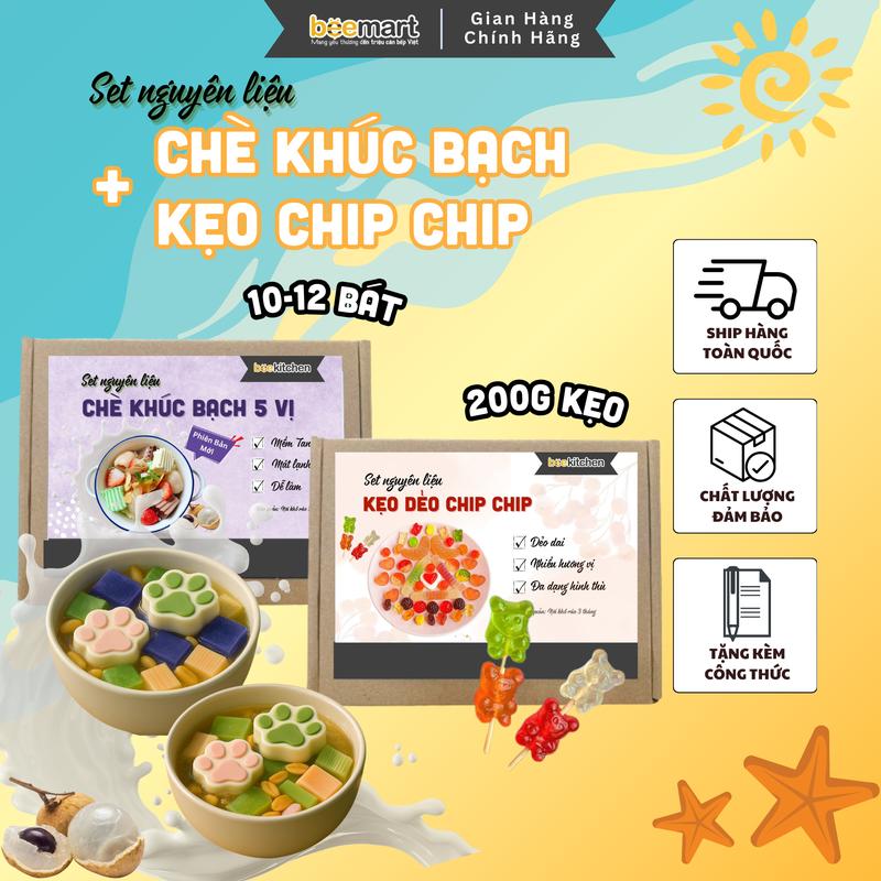 Combo Kẹo Chip chip + Chè Khúc Bạch - Combo tặng khuôn cực xinh