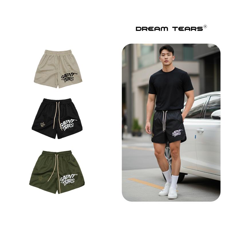 Quần Short Gió Nam Xịn Loca Brand SAINT TEARS Chất Vải Gió 2 Chiều Đã Qua Xử Lí Phong Cách Đường Phố Trẻ Trung Thoáng Mát Có 4 Size Số MSP : QG10