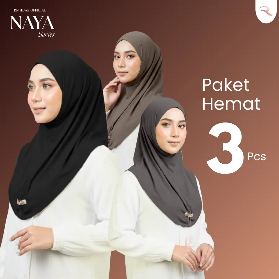 Paket Bundling 3 Pcs Naya Serial Bergo Daily Non Pet Size S