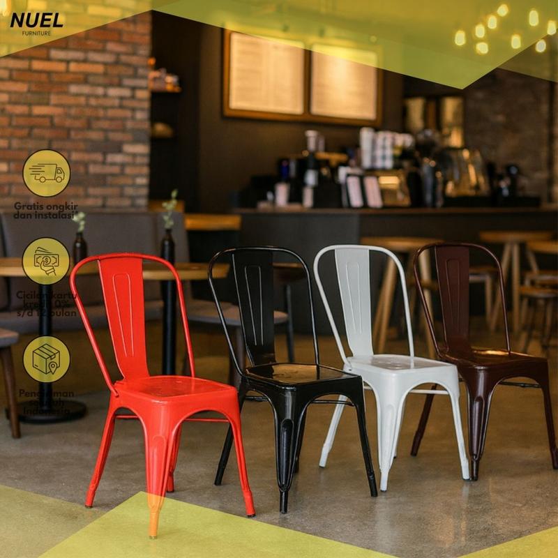 NUEL Kursi Cafe / Kursi Teras / Kursi Makan / Kursi PVC - Shop | Tokopedia
