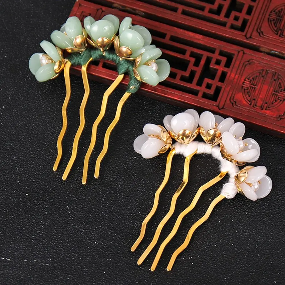 Kẹp Tóc Hình Chữ U, Thời Trang Thanh Lịch, Dễ Thương, Mũ Đội Đầu, Hanfu, Sườn Xám, Đĩa, Hoa, Gậy Tóc, Nĩa, Kẹp Tóc, Phụ Kiện Tóc