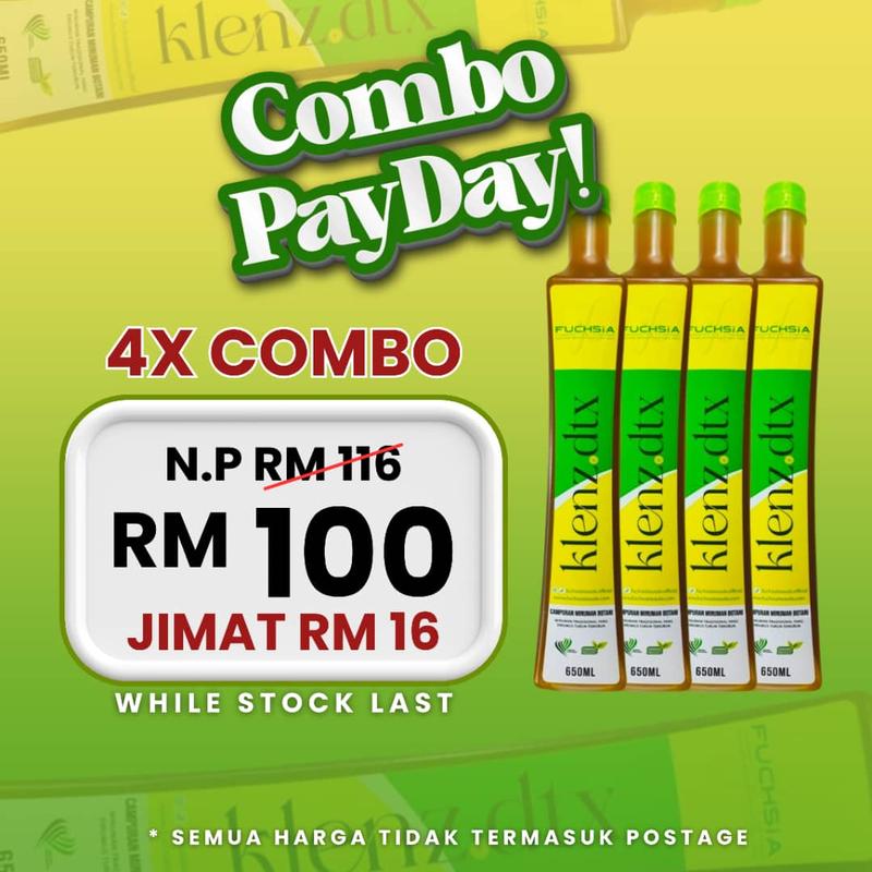JUS BOTANI HIJAU BY FUCHSIA BEAUTE : 4 BOTOL - TikTok Shop Malaysia