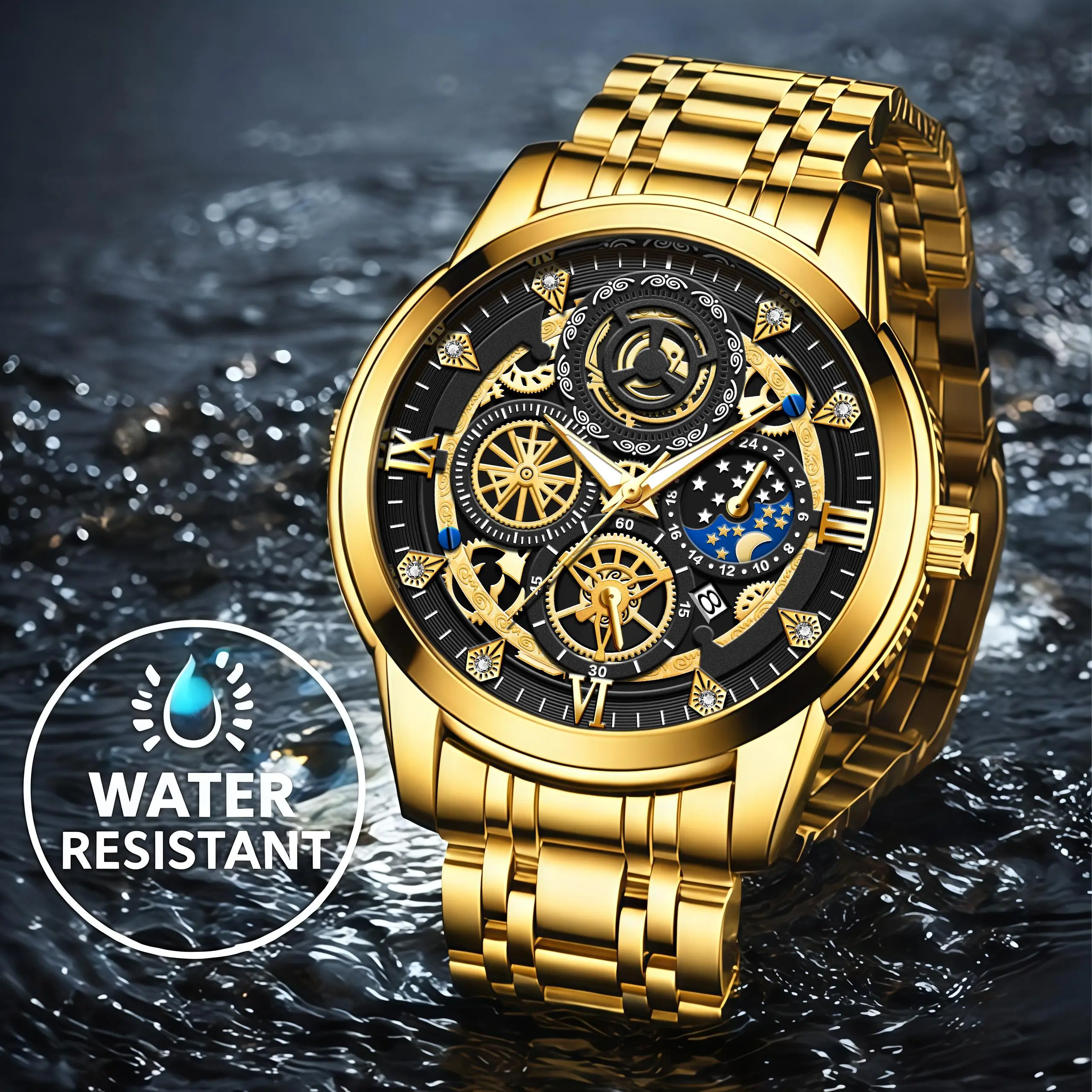 COD AIYISHI Jam Tangan Mewah Terbaru Tahan Air Men Watch Kalender Aktif BISA COD-2369 COD AIYISHI Jam Tangan Mewah Terbaru Tahan Air Men Watch Kalender Aktif BISA COD-2369