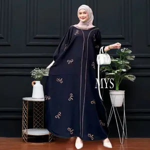 Grosir Kaftan Pitaloka Resleting Depan Busui