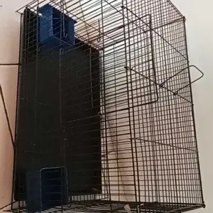 GROSIR Kandang Besi Lipat 50x30x30 Kandang Kucing Kitten Anjing Kelinci Kandang Burung Kandang Kelinci Kandang Anjing Kandang kucing